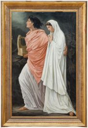 After Anselm Feuerbach - 20th Century Oil, Orpheus and Eurydice