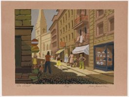 Ewan Cameron (b.1962) - Contemporary Silkscreen, The Street