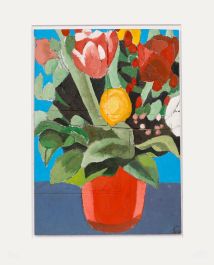 Ben Carrivick - Contemporary Oil, Summer Bloom in a Red Vase