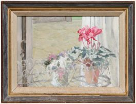 A.C - 20th Century Oil, Study of a Cyclamen