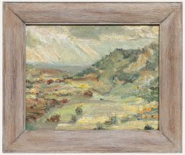 Framed Mid 20th Century Oil - Mountain Landscape