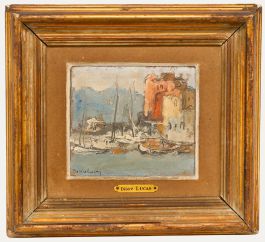 Maurice Desire-Lucas (1900-1975) - Early 20th Century Oil, The Harbour