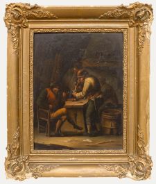 Manner of David Teniers The Younger - 1856 Oil, The Tavern