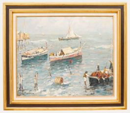 Jose Casanova (1933-1989) - 20th Century Oil, Reflections on the Water