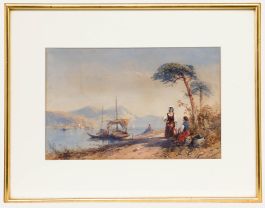 Thomas Charles Leeson Rowbotham (1823-1875) - 1855 Watercolour, By the Lakeside