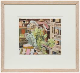 M. F. Griffith - Framed 20th Century Gouache, Hong Kong