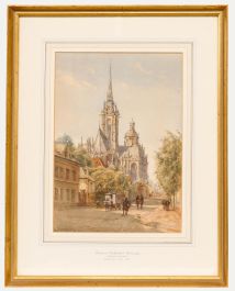 James Whaite (1836-1919) - Late 19th Century Watercolour, Évreux Cathedral