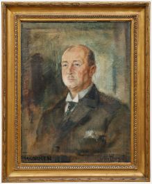 Peter Hirsch (1889-1978) - 1927 Oil, Portrait of Mr Otto Brandt