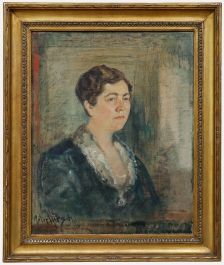 Peter Hirsch (1889-1978) - 1927 Oil, Mrs Frau Brandt