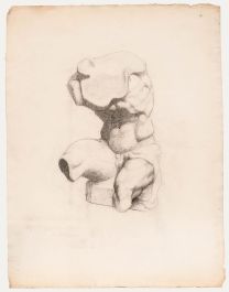 Henri Vincent-Anglade (1876-1956) - Graphite Drawing, Belvedere Torso