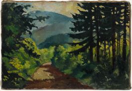 Pierre Neveu (b.1929) - 20th Century Oil, Forest in The Mountains