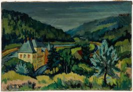 Pierre Neveu (b.1929) - 1953 Oil, Countryside in Bloom