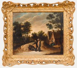 Manner of David Teniers the Younger (1610-1690) - Oil, Sleeping on the Job