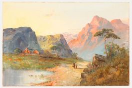 Francis E. Jamieson (1895-1950) - Early 20th Century Oil, Highlands at Sunset