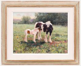 Leslie Stones - Contemporary Oil, Mother and Daughter