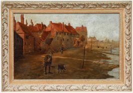 19th Century Oil - Morning on the Cornish Coast