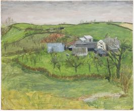 Pauline Plummer (b.1933) - Mid 20th Century Oil, West Country Farm