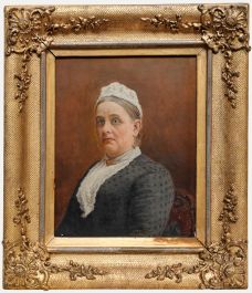 19th Century Oil - Bust of a Victorian Lady