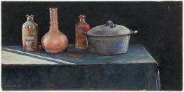 Pauline Plummer (b.1933) - 2000 Oil, Stoneware on the Table