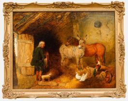John Frederick Pasmore (1820-1881) - 19th Century Oil, Time for Work