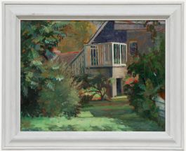 Pauline Plummer (b.1933) - 2001 Oil, A Garden View