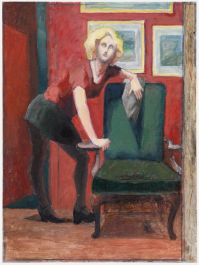 Pauline Plummer (b.1933) - 20th Century Oil, Model at the RWS