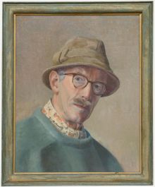W. H. Plummer (b.1933) - Framed 20th Century Oil, Self-Portrait 