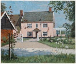 Pauline Plummer (b.1933) - 20th Century Oil, Farm at Horham