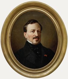 Emile Charles H. Lecomte-Vernet (1821-1900) - Fine 1860 Oil, A Refined Gentleman