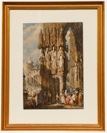 After Samuel Prout - 19th Century Watercolour, The Porch of Ratisbon Cathedral