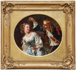 Circle of Edward Matthew Ward RA (1816-1879) - Under the Mistletoe