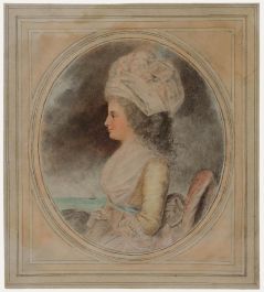 After John Downman (1750-1824) - Graphite Drawing, Portrait of a Lady