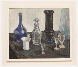 Henk Maas (1924-2005) - Dutch School 1959 Oil, Blue Glass