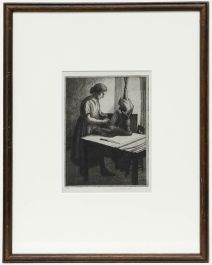 Frederick George Austin (1902-1990) - Framed Etching, Plucking Poultry 
