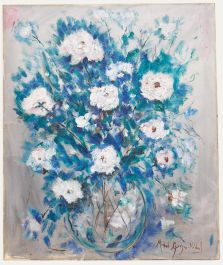 Michel Georges-Michel (1883-1985). - Mid 20th Century Oil, Bouquet de Fleurs