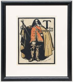 Sir William Nicholson (1872-1949)-Early 20th Century Lithograph, T for Trumpeter