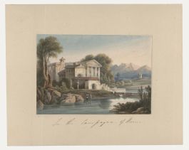 Thomas Remnant Charleton (1756-1849) - Watercolour, In the Campagna of Rome 