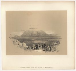Louis Haghe after David Roberts - 19th Century Lithograph, Mount Tabor