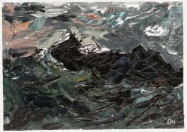 Daniel Nichols - Contemporary Oil, Mountains at Dusk