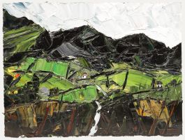 Daniel Nichols - Contemporary Oil, Welsh Mountain Valley
