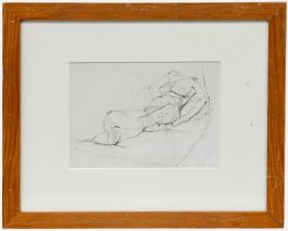 Mark Ford - Contemporary Graphite Drawing, Reclining Nude