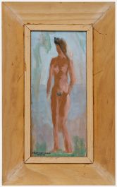Kurt Lauber (1893-1971) - Framed Mid 20th Century Oil, Standing Female Nude
