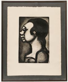 Georges Rouault (1871-1958) - 1928 Etching, Femme Hideuse