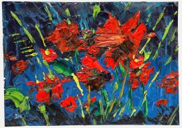 Daniel Nichols - Contemporary Oil, Poppies