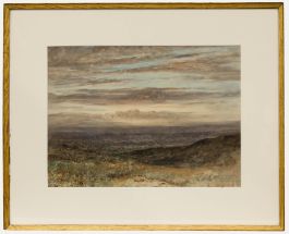 Herbert John Finn (1860-1942) - 1923 Watercolour, Derbyshire Landscape