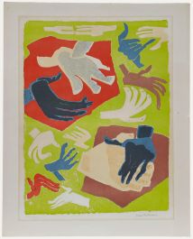 Vera Nilsson (1888-1979) - Swedish School Mid 20th Century Lithograph, Hands II