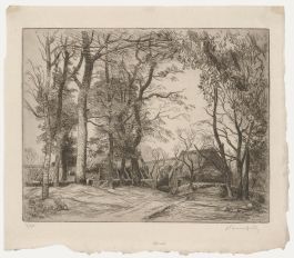 Adolphe-Marie Beaufrère (1876-1960) - 1910 Etching, Cotonard Farm