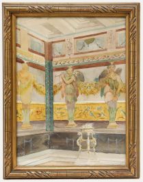 Adolf Schill (1848-1911) - Late 19th Century Watercolour, Statues