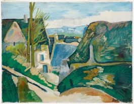 1989 Oil - Village in the Country