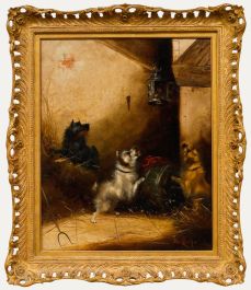 Frank Wormald Cassels (1862-1908) - Framed Oil, Hiding in the Lantern